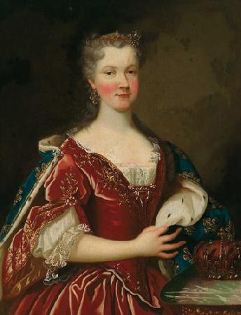 Alexis Simon Belle Portrait of Queen Marie Leszczynska Sweden oil painting art